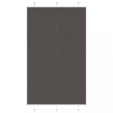 Jaluzea plisată negru 120x200 cm Lățime țesătură 119,4 cm