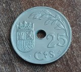C50 - Moneda foarte veche - 25 centimos ante euro - Spania - 1937, Europa