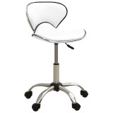 Cumpara ieftin Scaun de salon spa, alb, piele ecologica