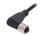 Mufă Mamă M5 3 PIN 1A Unghi IP67 60V