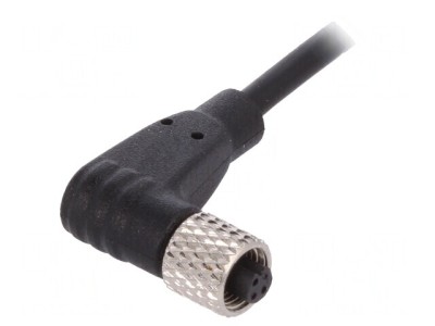 Mufă Mamă M5 3 PIN 1A Unghi IP67 60V foto