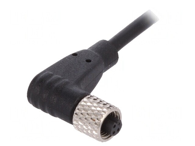 Mufă Mamă M5 3 PIN 1A Unghi IP67 60V