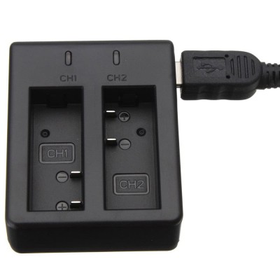 Incarcator dual USB compatibil SJCAM SJ4000 GP231B foto