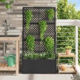 Cumpara ieftin Jardinieră Negru 70 x 30 x 135 cm Metal