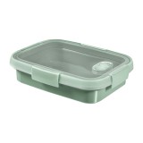 Caserola alimente, Curver Smart To Go Eco, plastic, dreptunghiulara, verde, 0.7 L