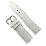 Curea ceas alba cu imprimeu din piele naturala 12mm 14mm 16mm 18mm 20mm 22mm 24mm C1585
