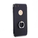 Husa iPhone 8 Plus GloMax 3in1 PerfectFit Neagra: Protectie Soc, Praf, Zgarieturi, Carcasa Policarbonat, Design Elegant