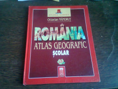 ROMANIA. ATLAS GEOGRAFIC SCOLAR - OCTAVIAN MANDRUT foto