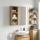 vidaXL Dulap de perete pentru baie Stejar artizanal 20 x 10 x 50 cm 889286