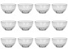Set boluri, 12 piese, 350 ml, Plastic, Transparent