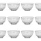 Set boluri, 12 piese, 350 ml, Plastic, Transparent