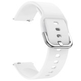 Curea silicon, compatibila Samsung Galaxy Watch Active 2, telescoape Quick Release, Daisy White, Very Dream