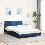 VidaXL Cadru de pat fără saltea, albastru, 140x200 cm, textil
