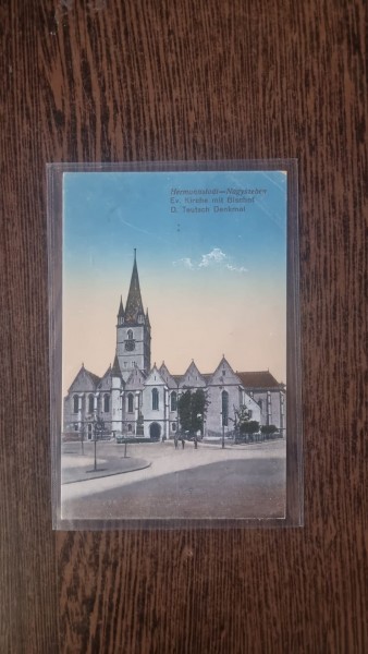 Carte Postala - Sibiu. Biserica Evanghelica