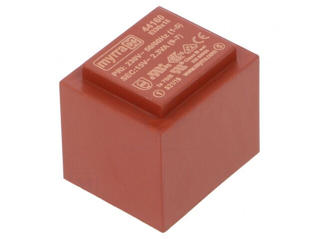 Transformator &Icirc;ncapsulat 2,3VA 230V 15V PCB