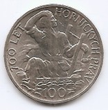 Cehoslovacia 100 Koruny 1949 - (comemorativa: 700 ani de minerit) Argint, KM-29 (1), Europa