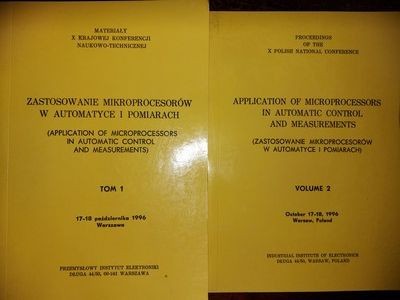 Application of microprocessors in automatic control and measurements 1, 2 foto
