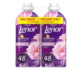 Pachet Balsam de rufe Lenor Fragrance Therapy Floral Bouquet, 2 x 48 spalari, 2 x 1.2 l