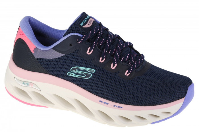 Pantofi pentru adidași Skechers Arch Fit Glide-Step - Highlighter 149871-NVMT albastru marin