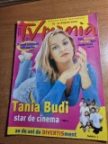revista tv mania din 21 august 2000,contine programul tv din 25 - 31 august- tania bundi , grupul de divertisment divertis,iulia fratila,filmul dallas
