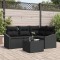 vidaXL Set de canapele pentru grădină 5 pcs Negru Rattan poli 3346713
