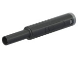 Conector laborator ST&Auml;UBLI 4mm banană neagră aurită 1kV 19A 66.2053-21