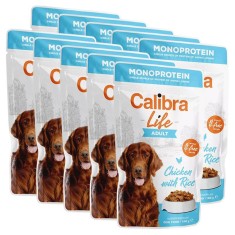 Calibra Dog Life Adult Chicken with Rice 10 x 150 g foto