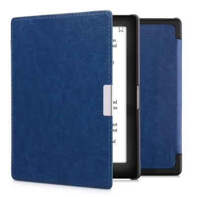 Husa kwmobile pentru Kobo Aura Edition 1, Piele ecologica, Albastru, 24410.04 foto