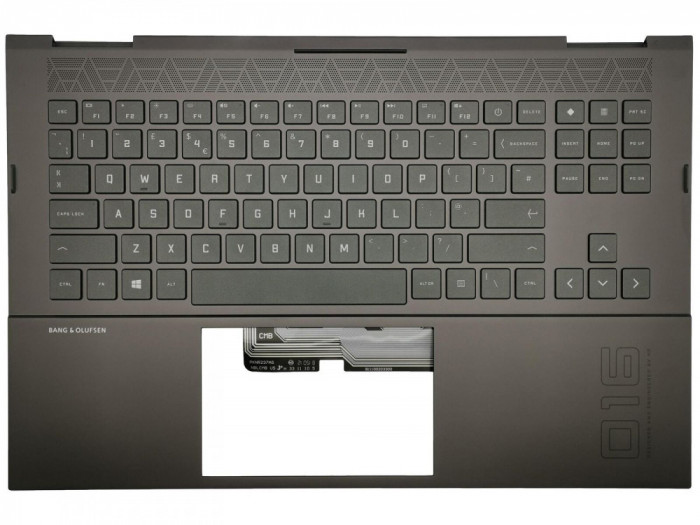 Carcasa superioara cu tastatura palmrest Laptop, HP, Victus 16-C, M57199-001, cu iluminare, RGB, layout US