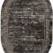 Covor Oval Model Mira 24001-190, Marime 60 x 110 cm, Gri, Inaltime Fir 6 mm, Antialergic, Polipropilena, Living, Dormitor, Sufragerie, Birou