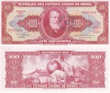 BRAZILIA 10 centavo on 100 cruzeiros 1967 UNC!!!