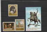 ROMANIA 1975 LP 889 LP 890 -375 ANI PRIMA UNIRE MIHAI VITEAZUL SERIE+COLITA MNH, Nestampilat
