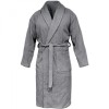 Halat Baie Unisex Homelevel 2XL Gri Bumbac Organic Cordon Moale Absorbant