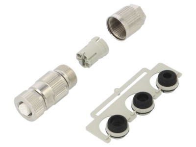 Conector M12 3 pini mamă drept IP67 HARTING HARAX 32V IDC foto
