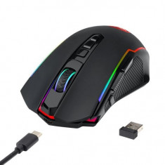 Mouse gaming wireless Redragon Ranger Lite negru iluminare RGB foto