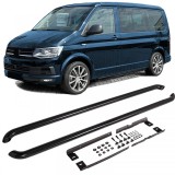 Barele laterale tuburi din otel inoxidabil negru, potrivite pentru VW T5 T6 T6.1 cu ampatament lung Performance AutoTuning