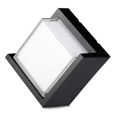 Lampa led 12w ip65 4000k alb neutru - negru foto