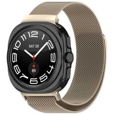 Curea pentru Samsung Galaxy Watch Ultra&amp;nbsp;47mm - Techsuit Watchband 35mm (W009) - Natural Titanium foto
