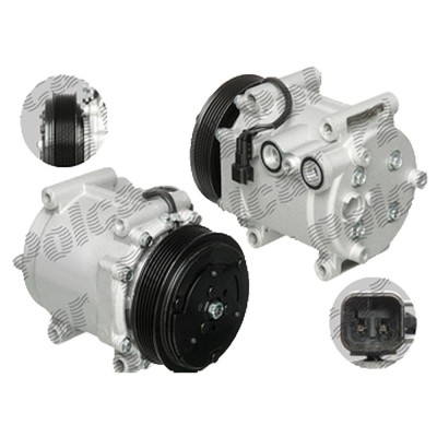Compresor aer conditionat Ford Fiesta (JA8), 06.2008-09.2011, motor 1.4 TDCI/1.6 TDCI, Mazda 2, 2007-2014, motorizare 1.4 d/1.6 D, diesel, rola curea foto