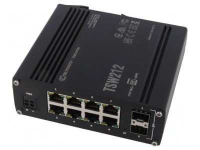 Switch Ethernet Administrabil 10 Porturi 7-57VDC IP30 foto