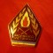 Insigna de Pompier Veteran , metal si email , h=4cm