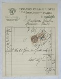 9.CHITANTA ELIBERATA FAMILIILOR DOCTORULUI CONSTANTIN DANIEL SI ANTON CARP , DE HOTELUL &#039; TRIANON PALACE &#039; DIN PARIS , 1932