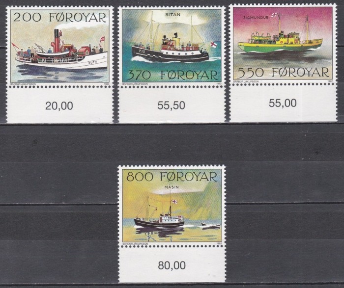 Feroe 1992 - Bărci poștale, MNH