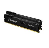 Memorie DDR Kingston FURY Beast DDR4 64 GB, frecventa 3200 MHz, 32 GB x 2 module, radiator, &quot;KF432C16BBK2/64&quot;