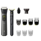 Set tuns OneBlade si Trimmer Philips Seria 9000 Multigroom All-in-One MG9530/15, Acumulator, 27 setari lungime