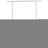 SONGMICS Suport pentru haine extensibil pe roti, bara reglabila 110-150 cm, stil industrial, 150x45x160 cm, alb mat Household NewTrend