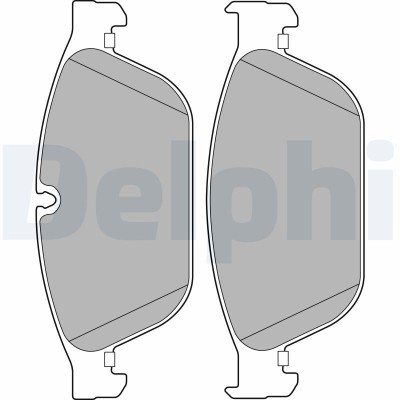 DELPHI LP2239 set placute frana,frana disc foto