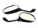 Oglinzi Moto Negre Revo, Filet M8 - Oglinda Universala Scuter, Atv, Motocicleta - Carcasa Plastic