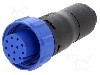 Conector circular, mama, 12 pini, BULGIN - PX0410/12S/6065
