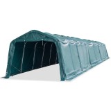 Cumpara ieftin Cort mobil pentru animale verde inchis 3,3x16 m PVC 550 g/m&sup2;
